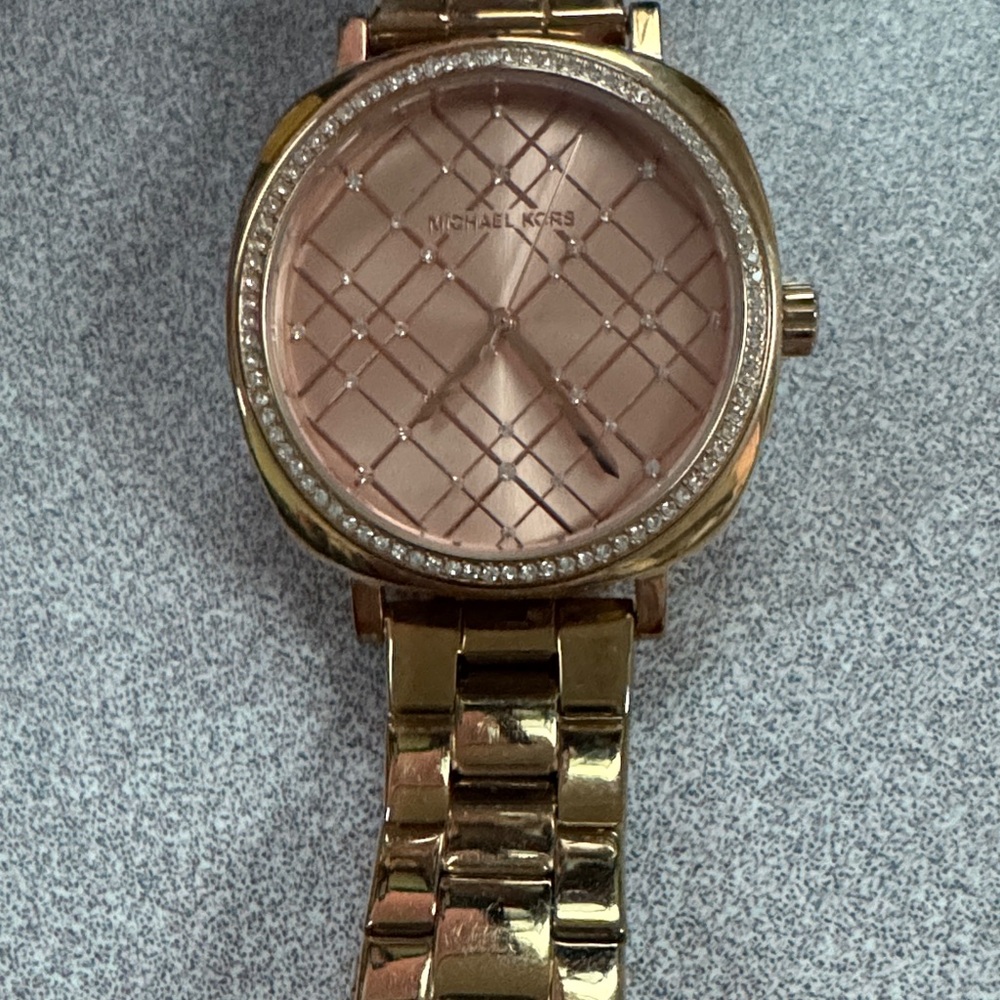 Michael Kors Gold Watch with Pink Dial